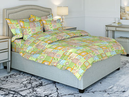 Комплект постельного белья Дизайн 3664 Лоскутная мозаика 2-х 4552
