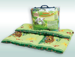 Одеяла с наполнителем овечья шерсть300гр 110*140 5095